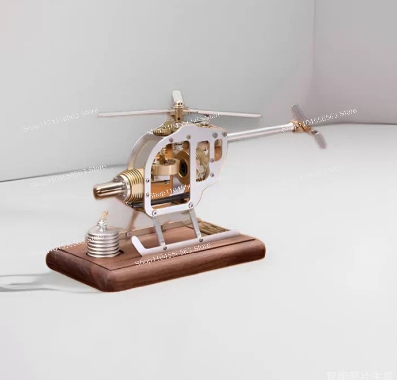 Model Kit Engine - نموذج طائرة هليكوبتر بمحرك ستيرلنج صغير،
