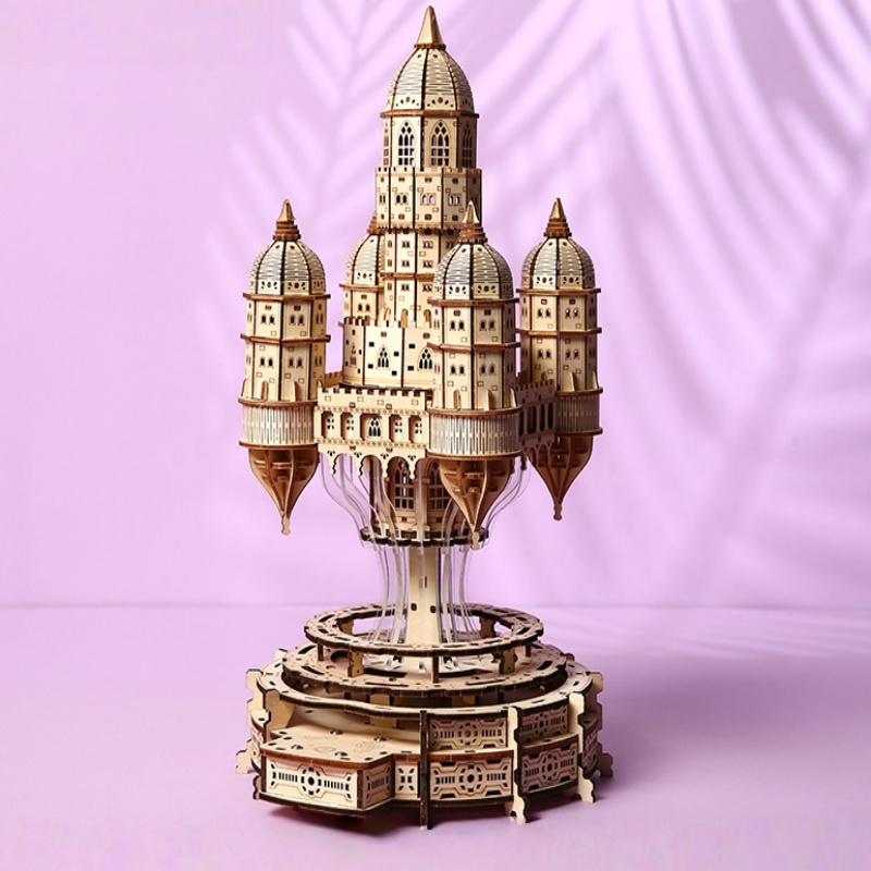 Model Kit Fantasy - مدينة OUZEY العائمة في الغيوم DIY،