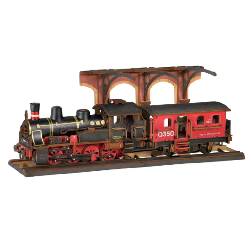 Model Kit Locomotive - مجموعة نماذج قطار البخار من Robotime