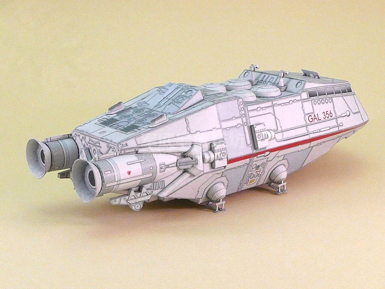 Model Kit Fantasy - مقياس 1:120 Battlestar Galactica المكوك الاستعماري