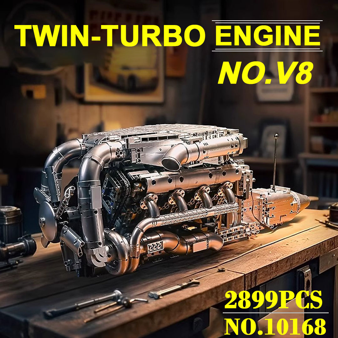 Model Kit V8 - مجموعة محرك توربو مزدوجة من مولد