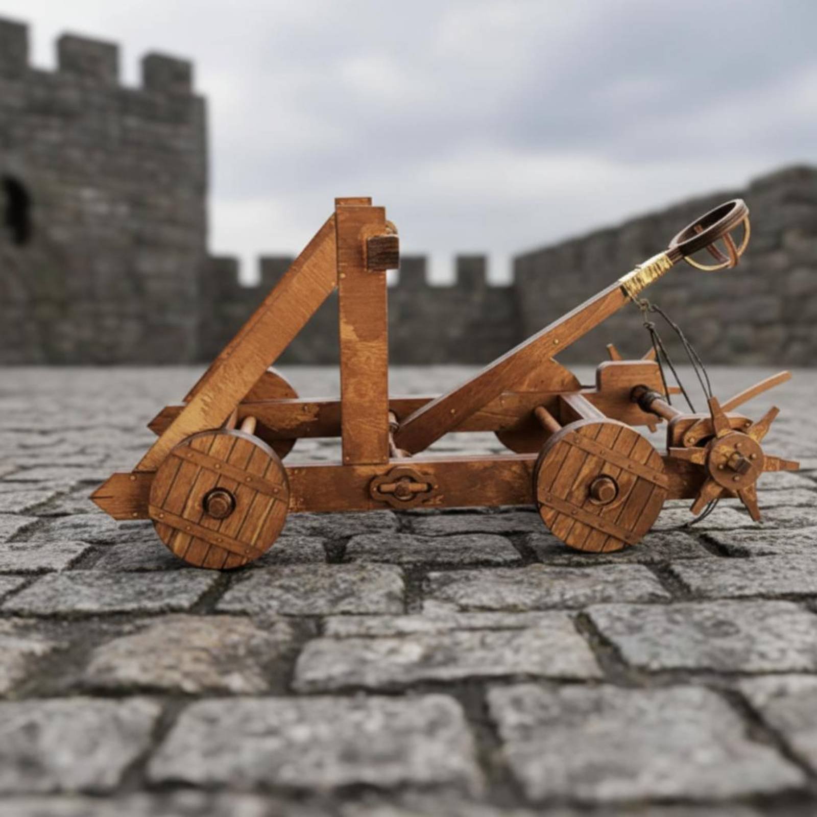 لعبة تجميع آلة الحصار الملتوية - مراجعة Model Kit Engine وسعره