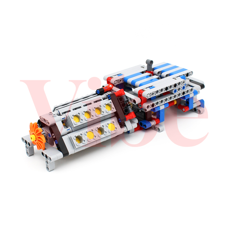 مكعبات بناء تقنية MOC، قطع غيا - مراجعة Model Kit Engine وسعره