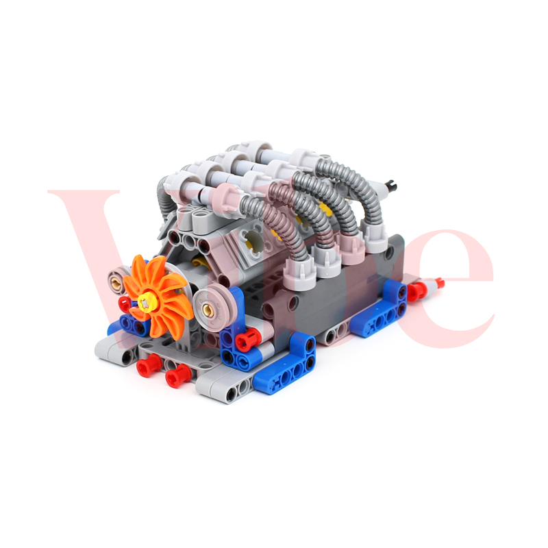 مكعبات بناء تقنية MOC، قطع غيا - مراجعة Model Kit Engine وسعره