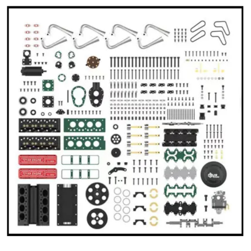 محرك TOYAN V8 غازي رباعي الأشو - مراجعة Model Kit V8 وسعره