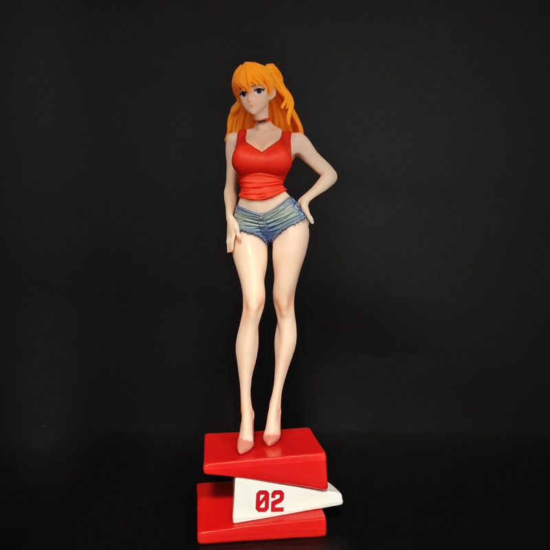 تمثال شخصية أسوكا لانغلي من أن - مراجعة Model Kit Eva 02 وسعره