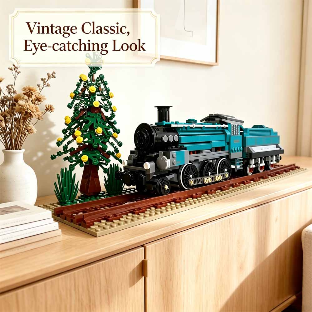مجموعة مكعبات بناء قطار بخاري  - مراجعة Model Kit Locomotive وسعره